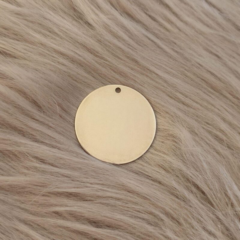 Runder Edelstahl-Anhänger 35 mm