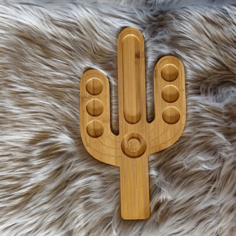 Shotglashalter Kaktus aus Bambus