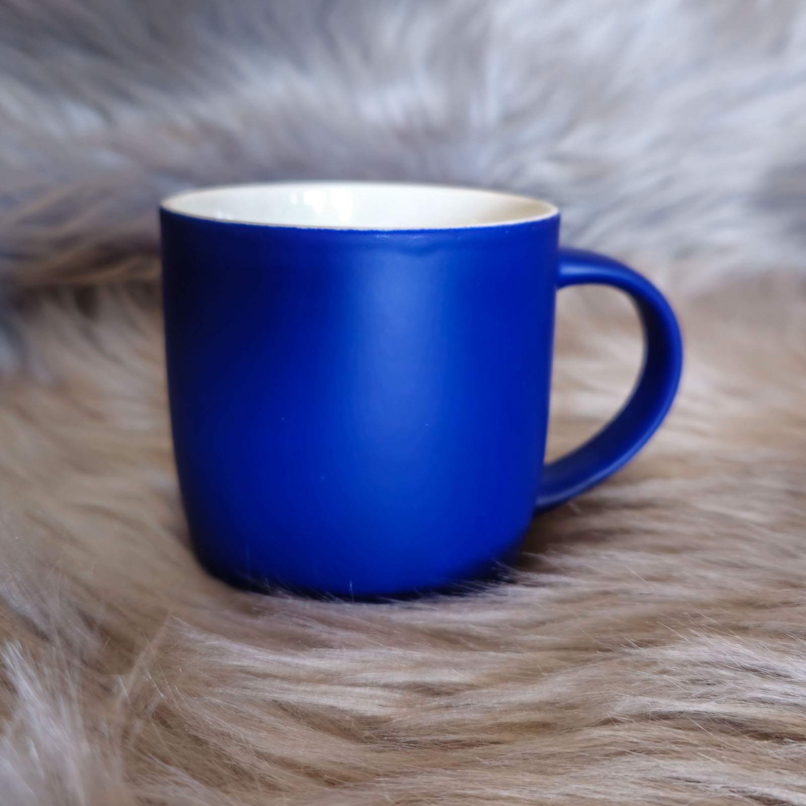 Tasse mit Gravur nach Wunsch dunkelblau