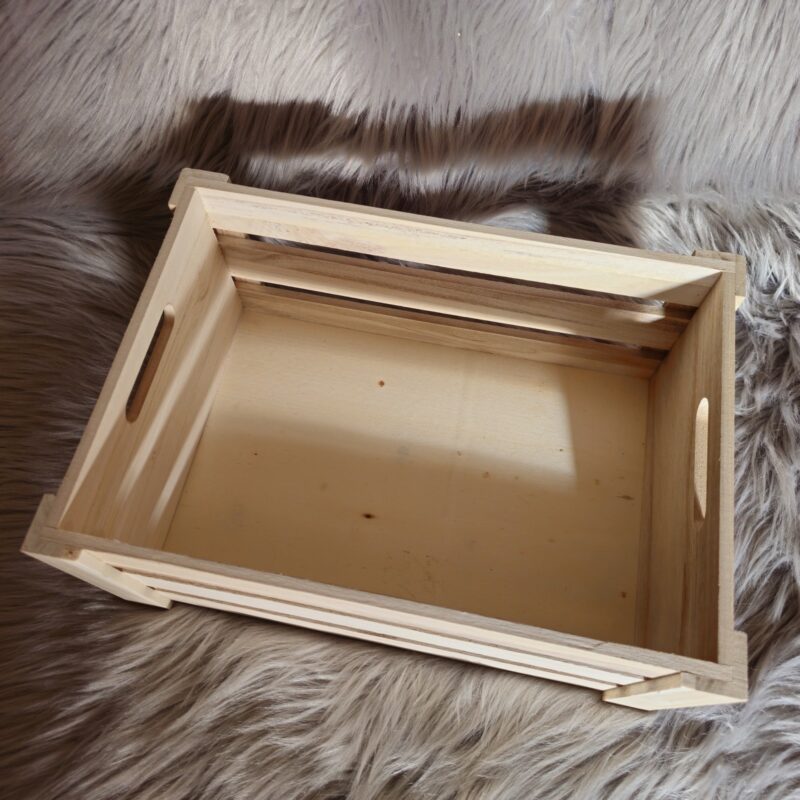 Holzkiste mit Gravur 35 x 25 x 15 cm